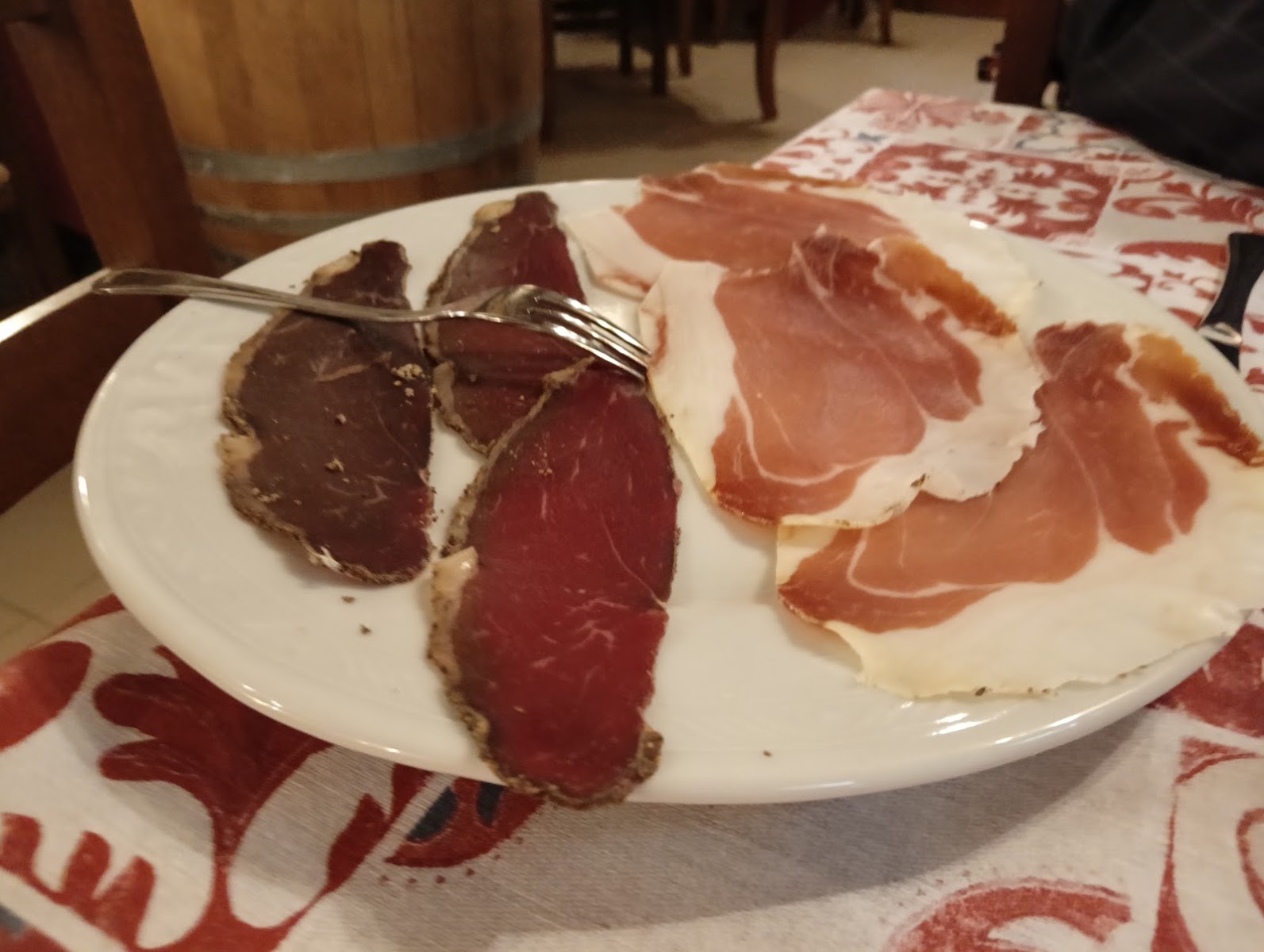 Salumi e prosciutto del territorio
