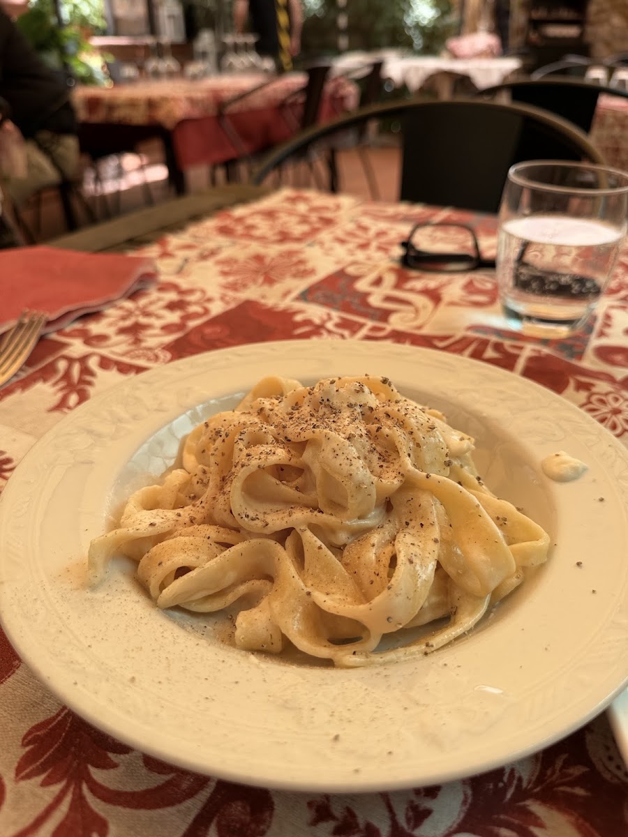 Tagliatelle all'ombra del pergolato