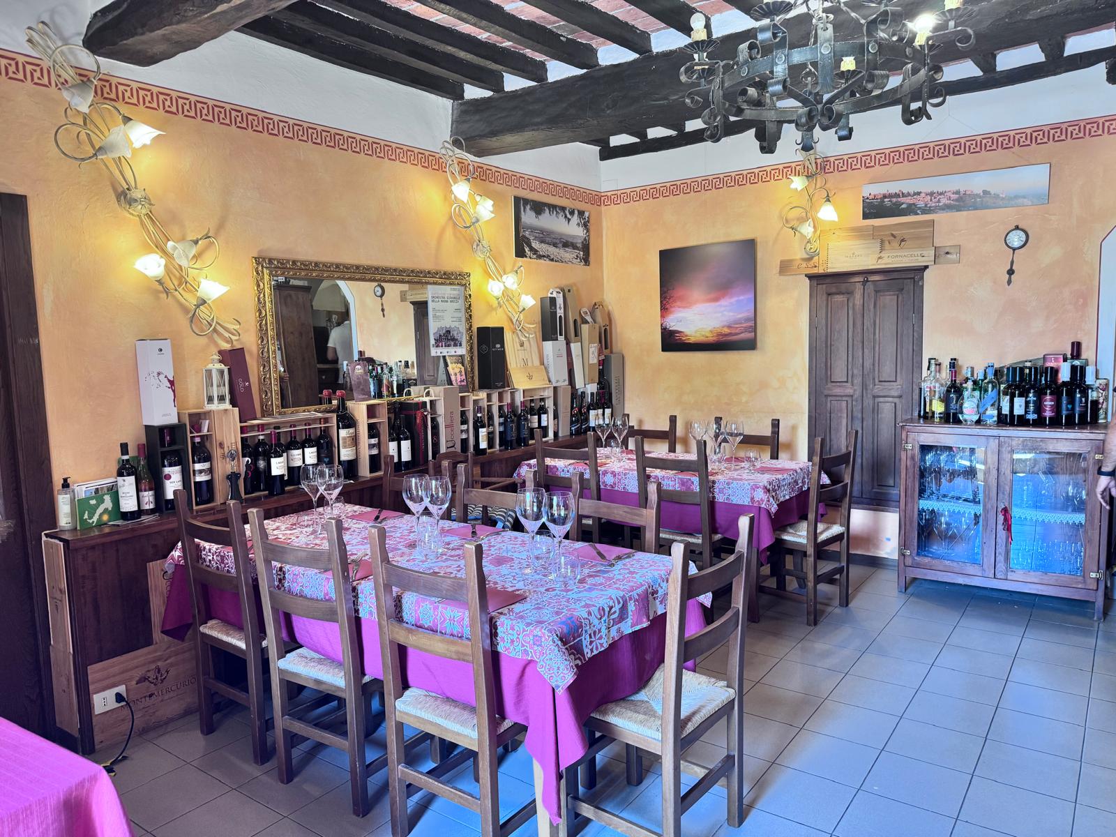 L'enoteca in sala